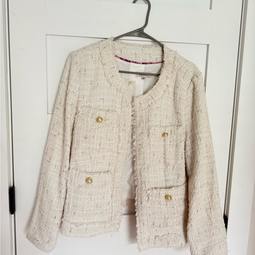 Nanette Leporre White Jacket Size 14